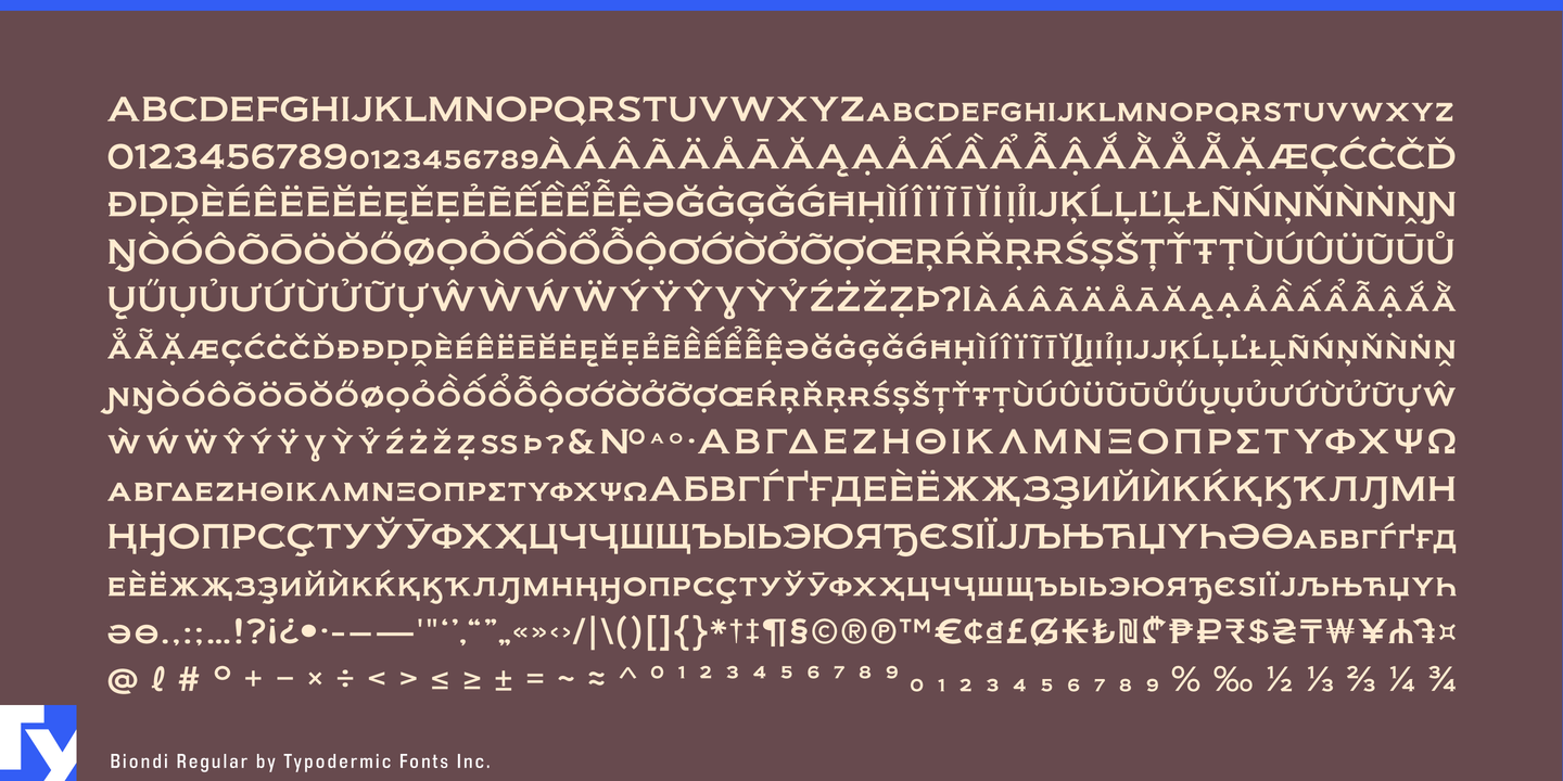 Przykład czcionki Biondi SemiBold Italic